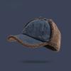 Cozy Retro Bomber Hat Suede Material Warm Fleece Flying Hat Thickened Design Windproof Ear Fleece Hat Winter for Men and Women