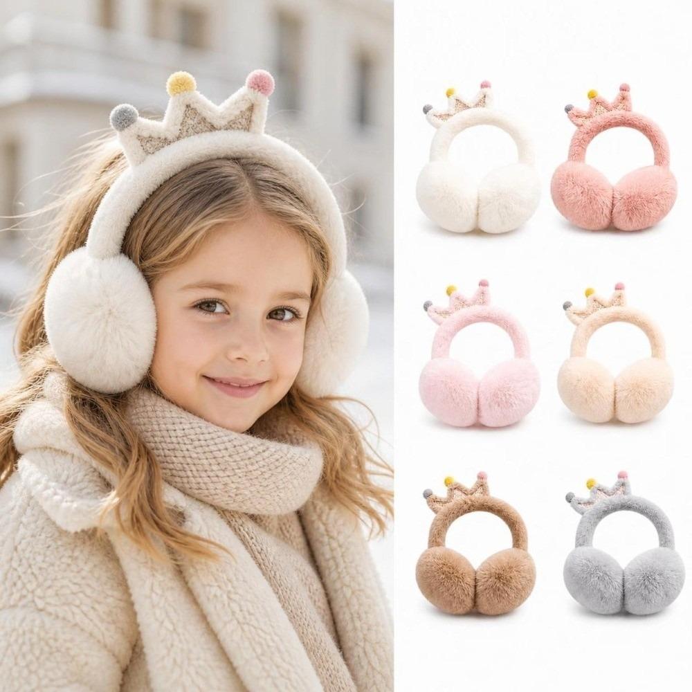 Windproof Foldable Ear Warmers Soft Faux Fur Earmuffs Sweet Winter Ear Protection  For Girls Kids