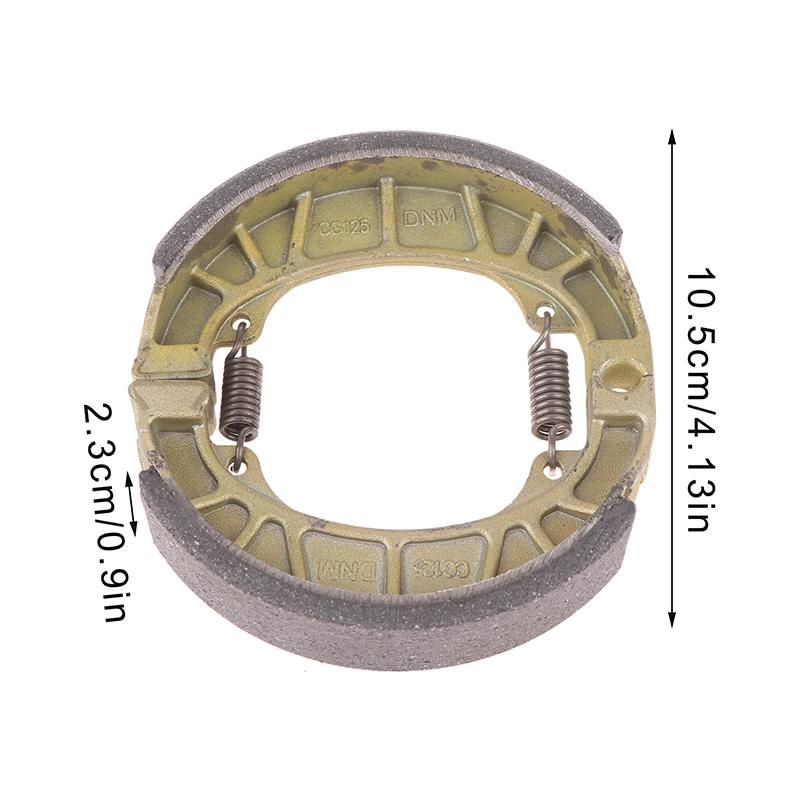 Pastilhas de Freio para Veículo Elétrico 105mm Tipo 110 Bloco de Freio a Tambor Cg125 Gy6-125 Sapatas de Freio de Alumínio