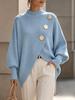 Autumn/Winter Women's Elegant Irregular Long Sleeve Sweater