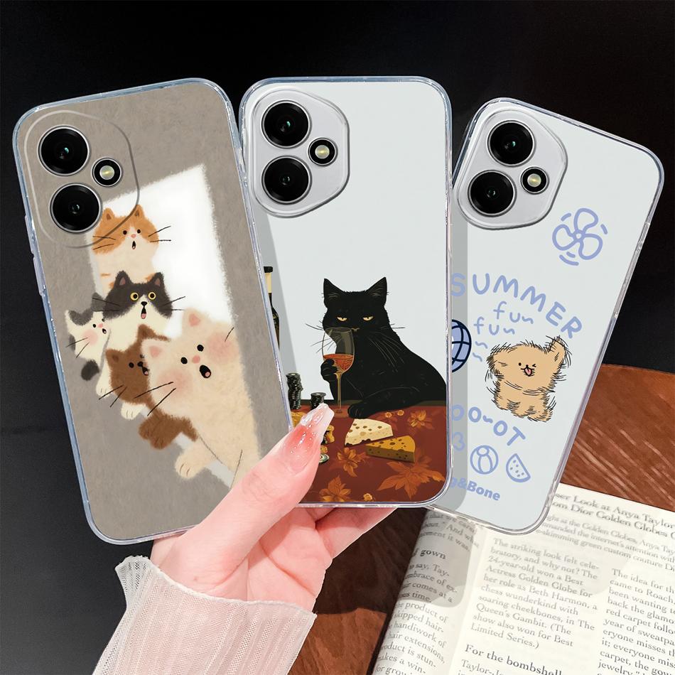 For Honor 400 Pro / 400 Lite / 400 Smart Case Cupid-Angel Soft Clear Slim Silicone Anti Drop Phone Back Covers For Honor400 5G
