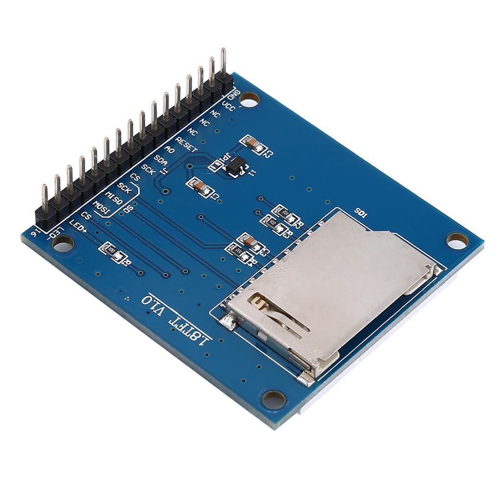 1.8 Inch TFT Serious Color LCD Display Module with PCB SD Socket Compatible with 1602 Interface