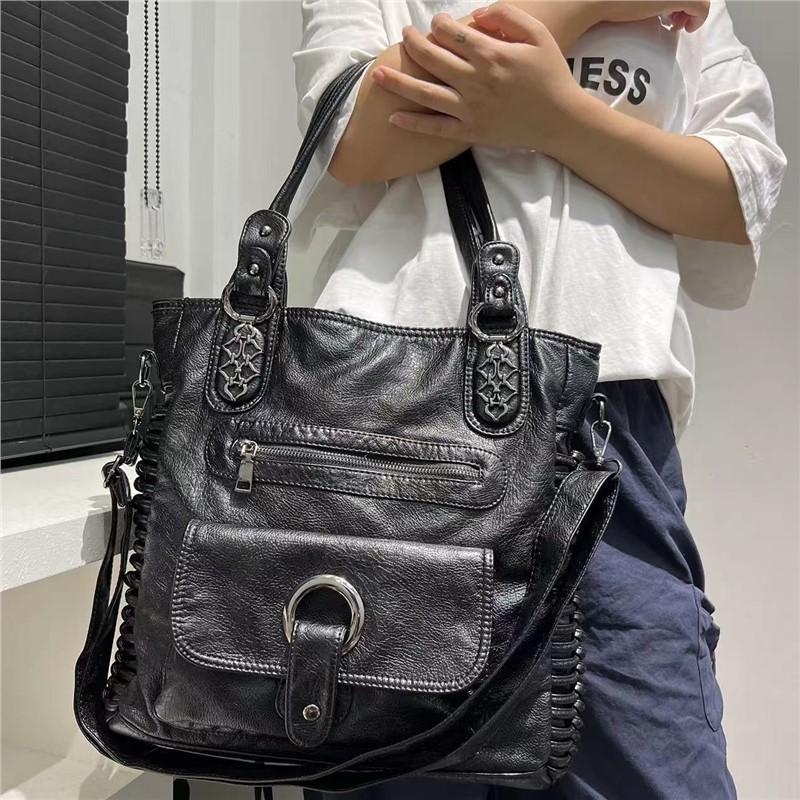 Ladies Vintage Hottie Locomotive Bag Large Capacity Wash Multi Pocket Shoulder Bag