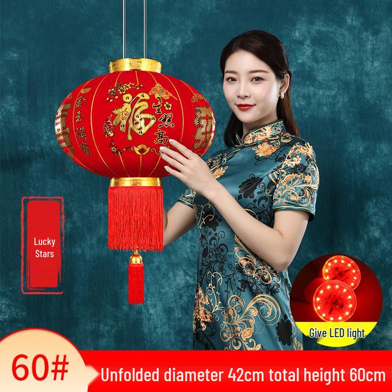 2025 Chinese New Year Large Red Lantern Decoration for Spring Festival & Housewarming, Outdoor Main Entrance.