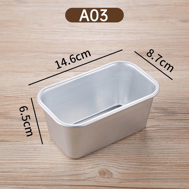 1Pc Square Box Mold Baking Tool Aluminum Alloy Non-Stick Bread Cheese Cake Toast Pan Diy Kitchen Baking Cake Mold Bread Pan