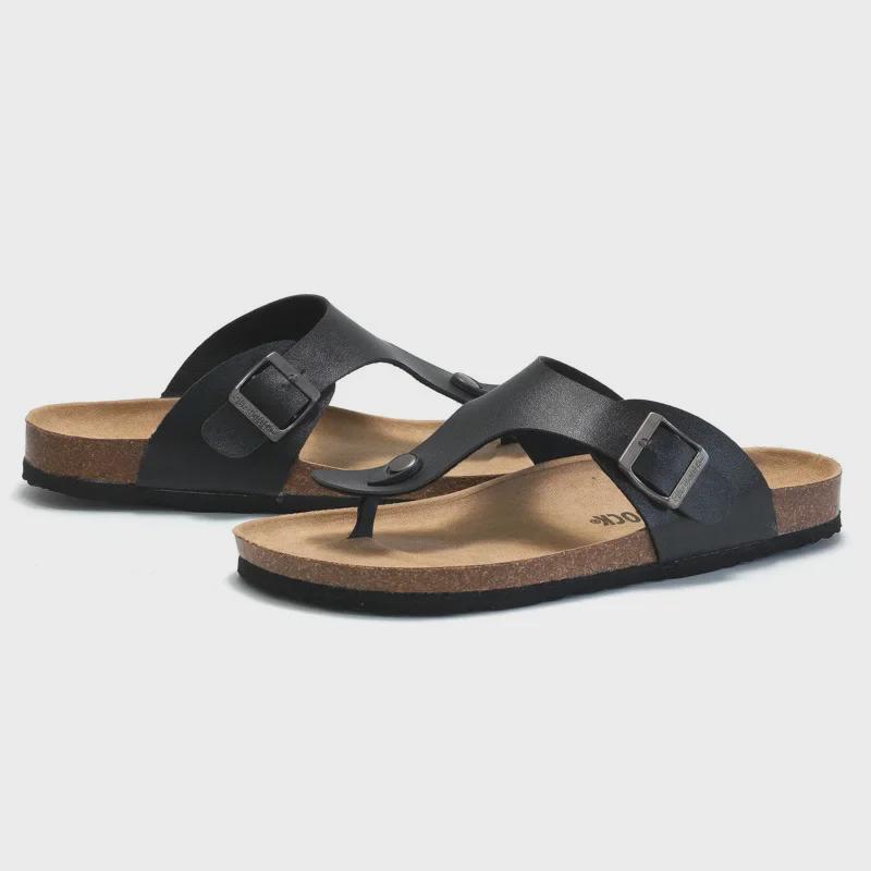 Ruizu Cork Slippers: Trendy Korean-Style Unisex Summer Beach Sandals & Casual Flip Flops