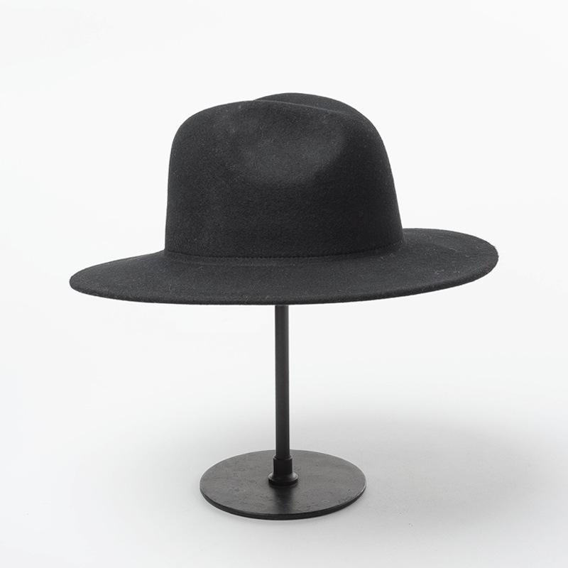 Autumn and winter new multi-color decorative with delicate wool jazz top hat casual fashion felt jazz hat