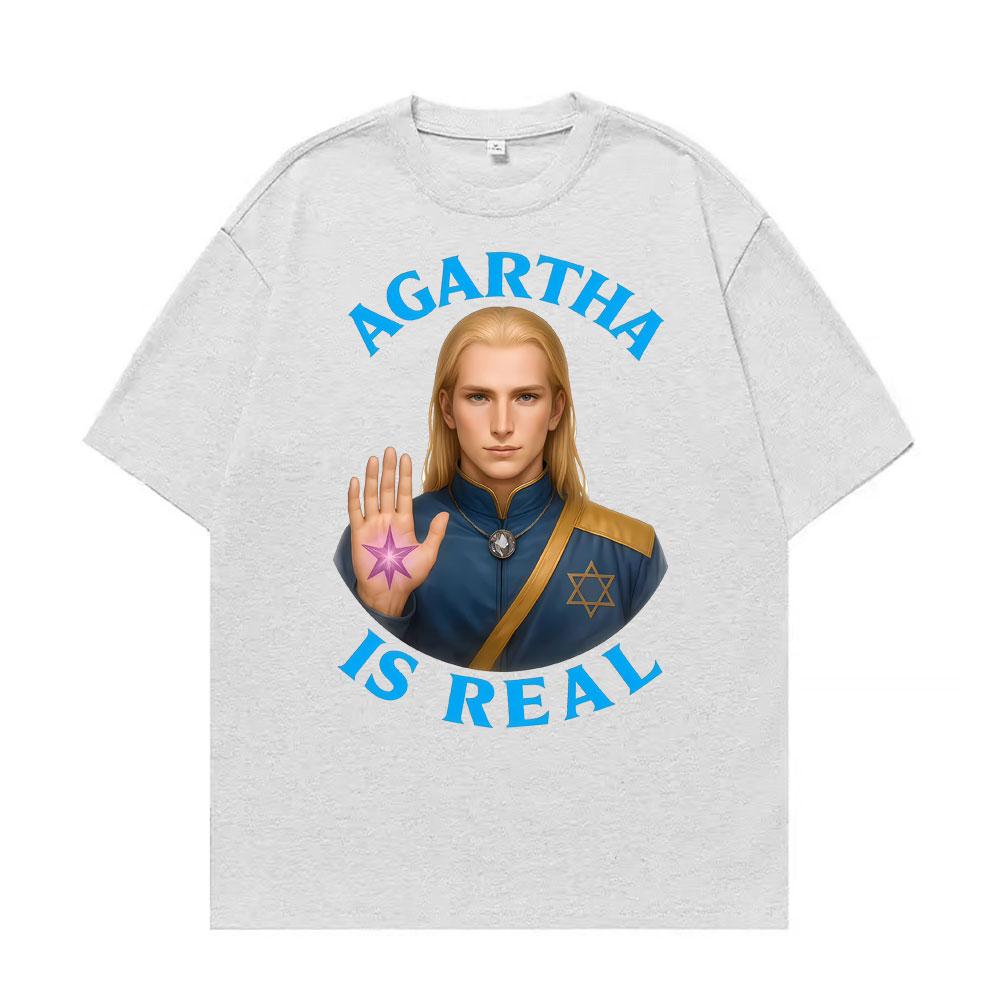Agartha Is Real Classic Graphic Tshirts Unisex WOMEN Fashion Vintage Short Sleeve T Shirt Summer Oversized Cozy Tshirt Streetwear