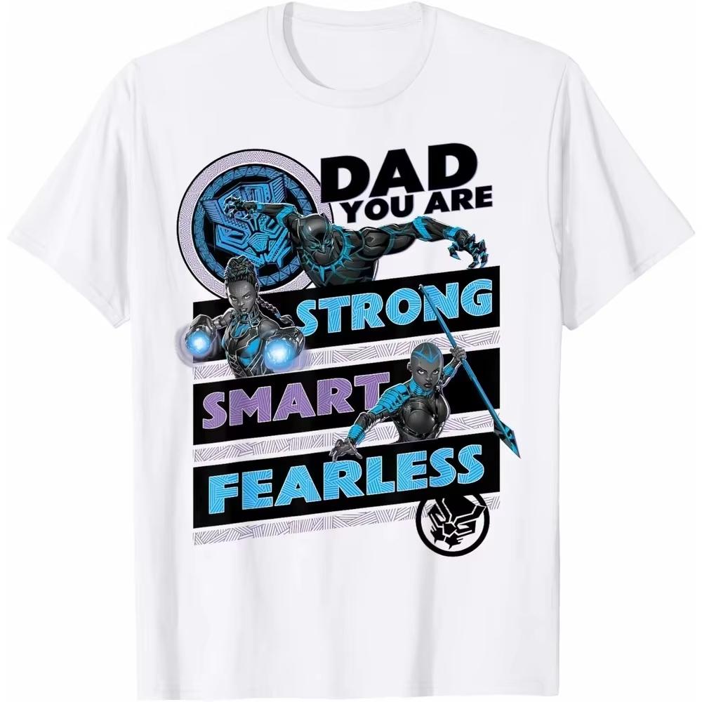 

Black Panther Family Marvel TShirt Daily Outfit Unisex Short Sleeve for All Genders Cotton Regular Fit Crew Neck Trendy Top M