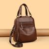 Star first-layer cowhide backpack women's bag trendy multi-functional shoulder backpack portable leather women's bag