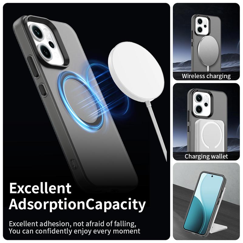 Transparent Case For Oppo Reno 14 Pro Case Oppo Reno14 Pro Magnetic Adsorption Wireless Charge Cover For Oppo Reno 14 Pro Case