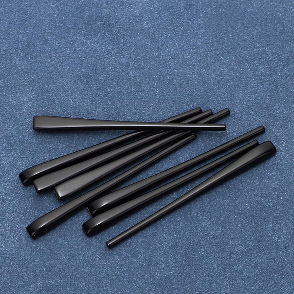 Paski do okularów NOWA Para Twarde Czarne Błyszczące Plastikowe Wymienne Nakładki na Zauszniki Końcówki Do Metalowych Ramion