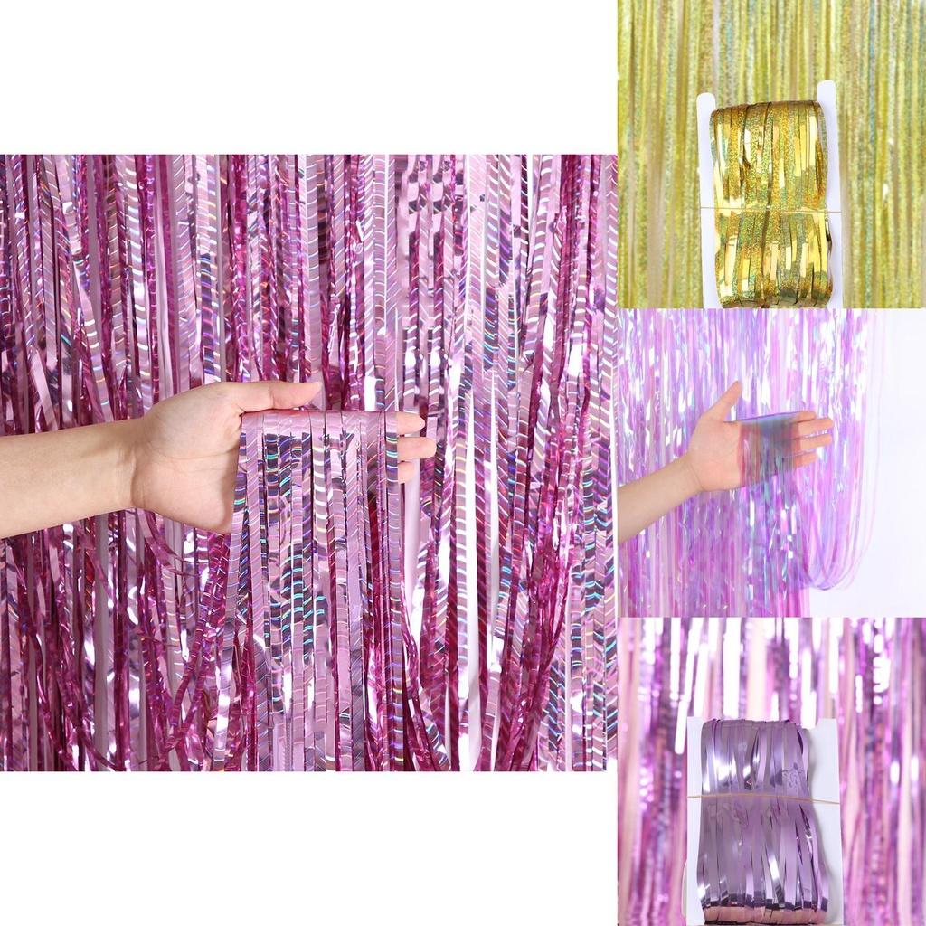 Laser-Regenvorhang Schaffen Sie zu Hause eine romantische Atmosphäre mit Folien-Metalldraht-Hintergrund