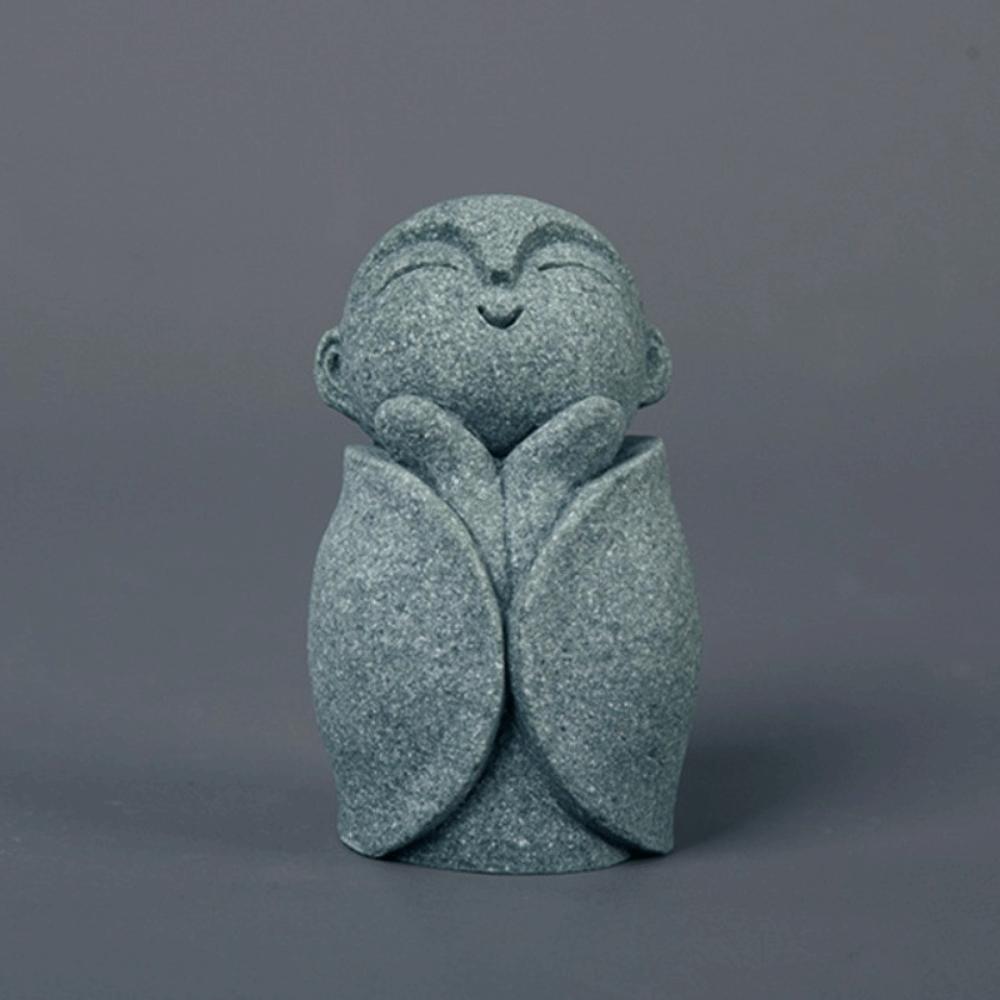 Creative Japanese Miniature Buddha Statue Exquisite Durable Buddha Sculpture Ksitigarbha Buddha Figurine Table Decor
