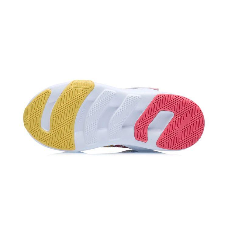 Li Ning Childrens Xuanbu Comfortable Sports Non-Slip Shock Absorbing Wear-Resistant Breathable Casual Shoes Kids Casual Shoes Bright-Red YKNR110-15