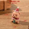 Christmas Resin Family Small Animal Decorations Toys Creative Home Decoration Mini Christmas Tree Elderly Christmas Gifts