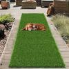 Artificial Grass Rug Fake Faux Turf Grasses, 0.7" Indoor Garden Lawn Landscape Balcony Synthetic Grass Mat