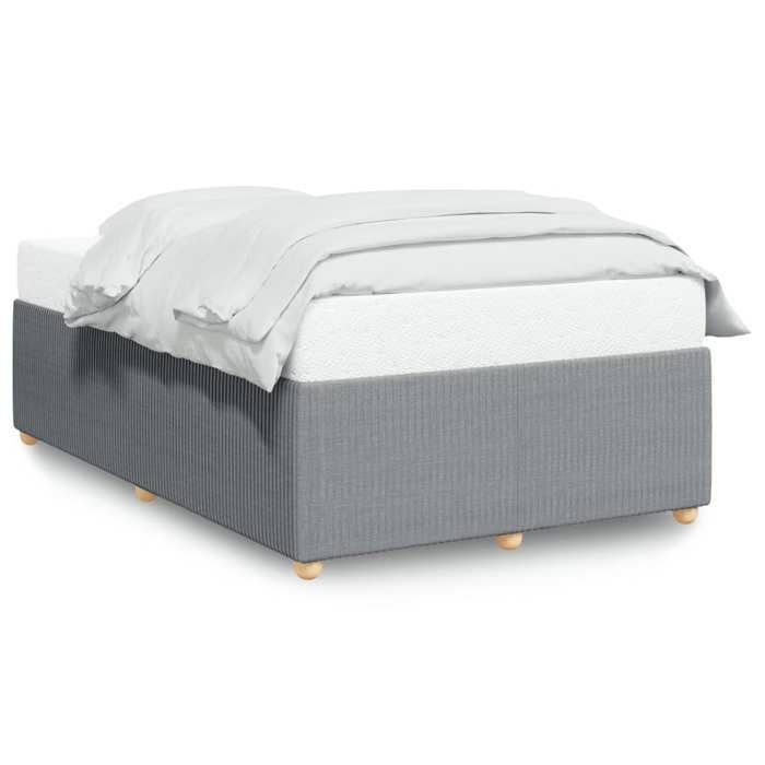 VidaXL Bed Frames Without Mattress Light Grey 120x190 Cm Fabric 3284921