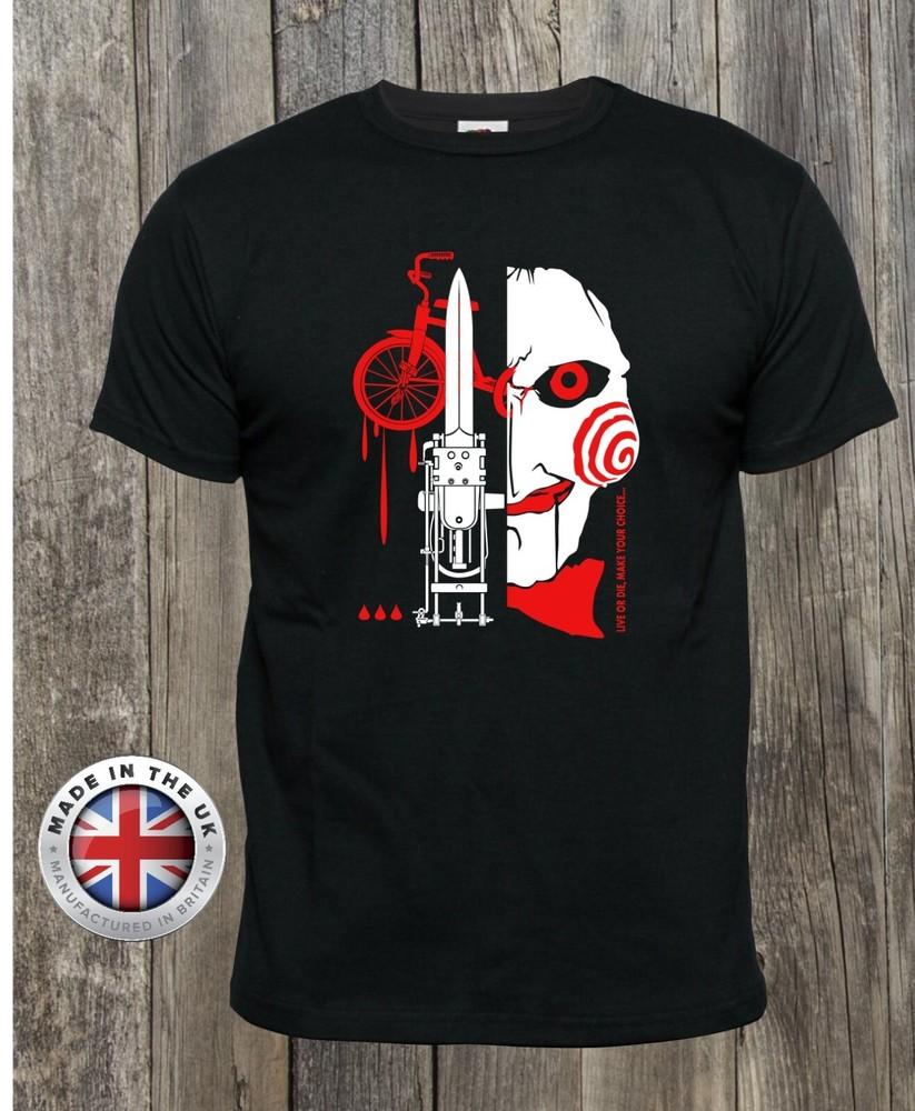 

Футболка Saw Jigsaw футболка Жахи Живи або помри чорна, унісекс жіноча приталена 4XL