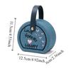 Embroidered Jewelry Storage Box Earrings Gift Packaging Box Travel Portable Handbag  for Lover