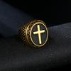 Ring retro punk ring gold-plated color-preserving ring ring