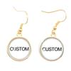 Classic Vintage Vinyl Records Rretro Phonograph Rrecord Dome Glass Ladies Earrings Music Lover Gifts Music Record Disc Earrings
