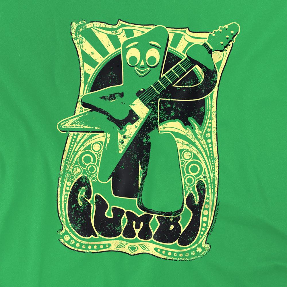 Gumby Unisex Adult Vintage Rock Poster T-Shirt