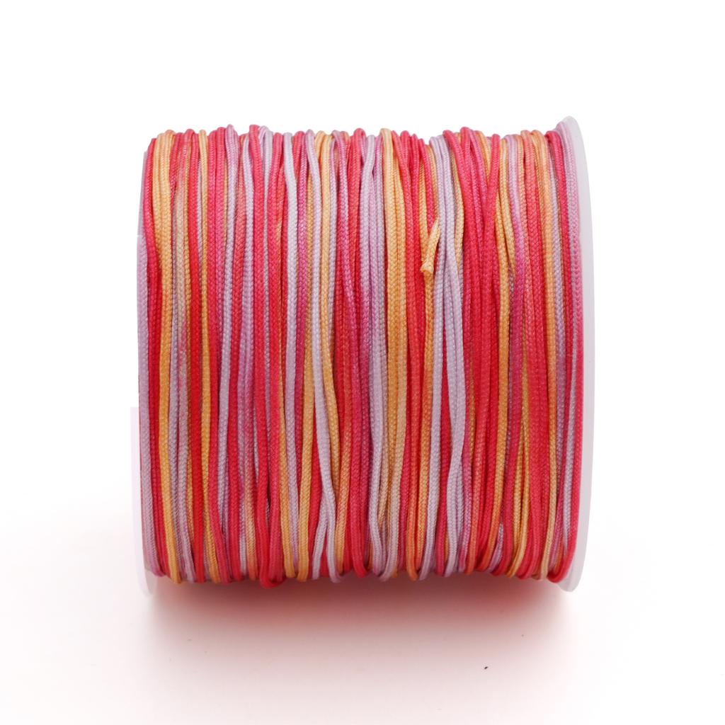 5-50m/lot 0.8mm Cotton Cord Nylon Cord Thread String DIY Beading Braided Bracelet Jewelry Making