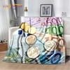 3D Dollar Euro Pound Money Rich Cartoon Soft Plush Blanket,Flannel Blanket Throw Blanket for Living Room Bedroom Bed Sofa Gift
