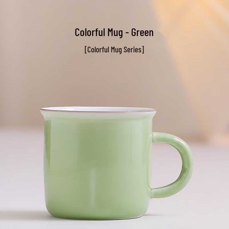 Retro Enamel-Style Ceramic Mug