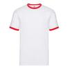 FRUIT OF THE LOOM Mens Contrast Ringer T-Shirt