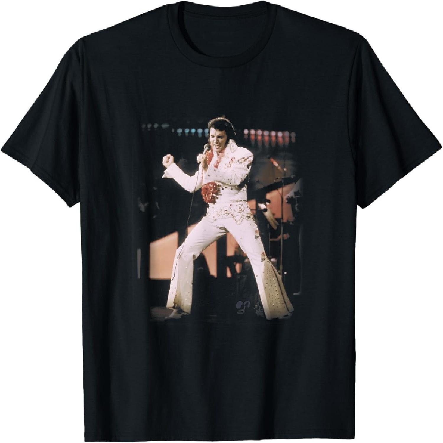 Elvis Presley Jumpsuit Photo T-Shirt S