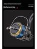Full Metal Long Cast TV Spinning Reel with Slanted Shallow Spool for Lure and Sea Rod Fishing