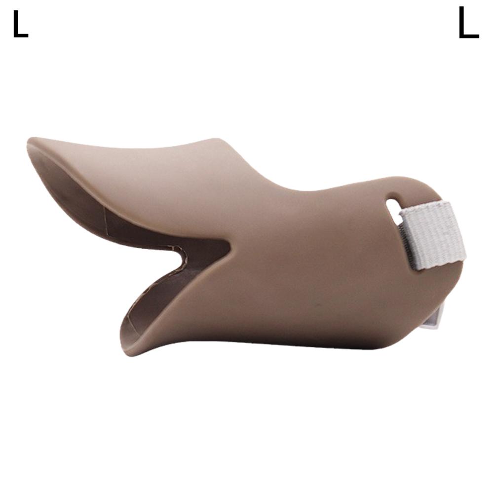 

Намордник для собаки Силіконовий намордник-качка Маска для домашніх собак Захист від укусів Зупинка гавкоту Маленький Великий Намордник для рота собаки Аксесуари для домашніх собак S кавовий