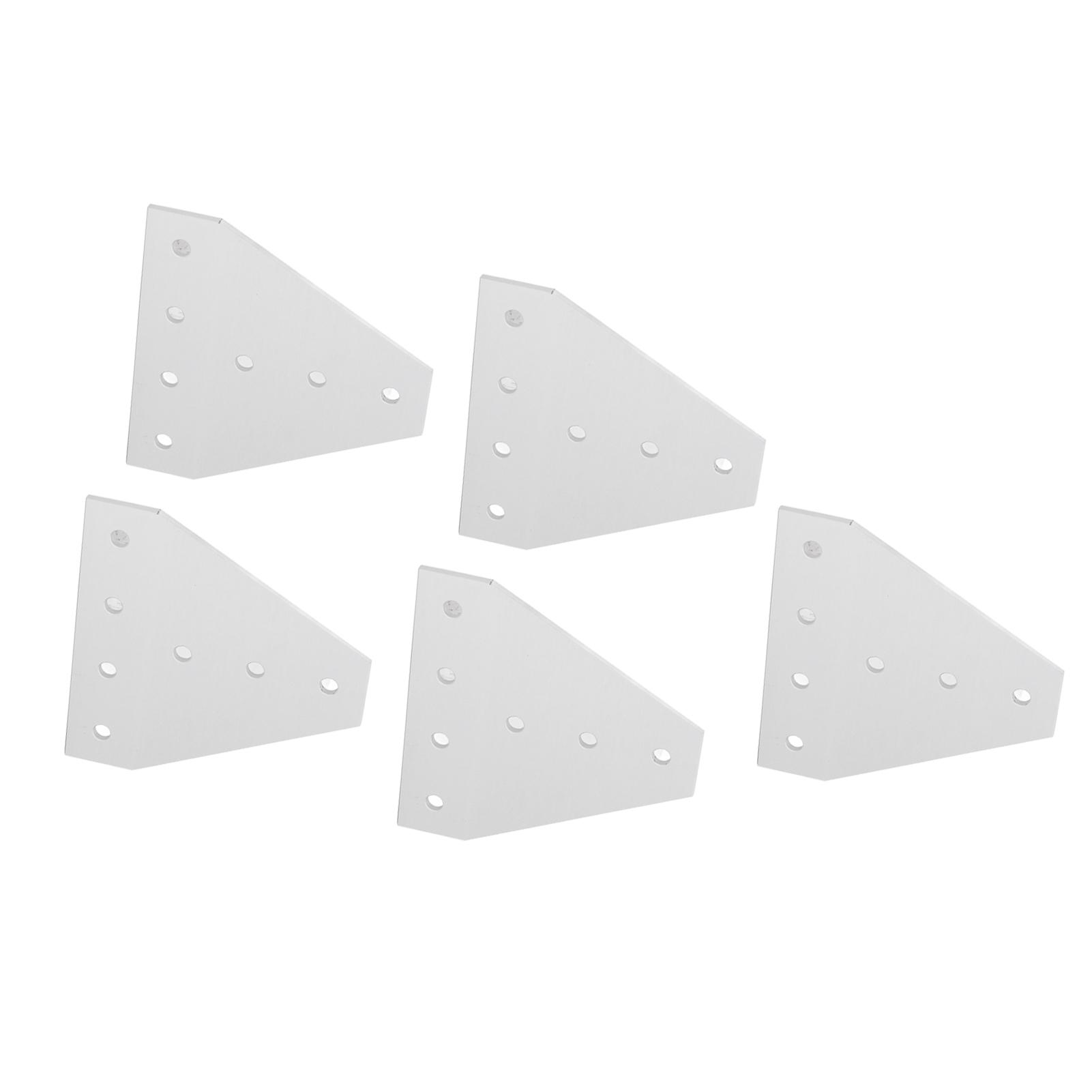 

5PCS 7 Hole Right Angle Joining Plates 6063 Aluminum Alloy 90 Degree Flat Connection Plate 3030T