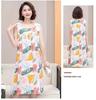 Plus Size Sleeveless Cotton Rayon Dress for Middle-Aged Women
