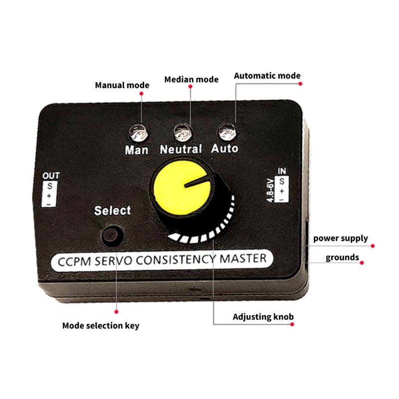 Easy To Use Servo Testing Device 3-channel CCPM Motor Consistency Tester Manual Speed Controller for ESCs and Motors