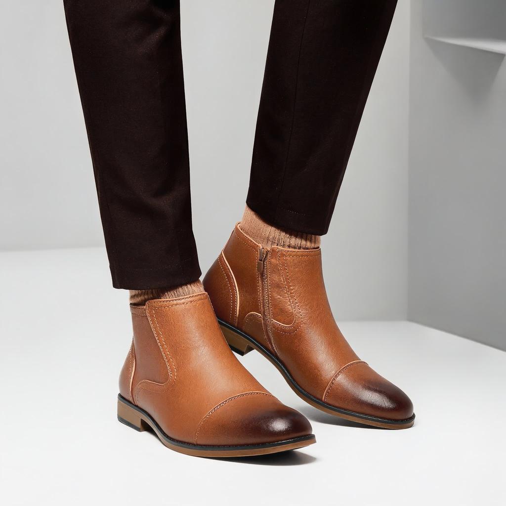 Chelsea Boots Men Comfortable Brand Fashion 2026 Boots Leather