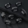 Stainless steel jewelry groove matte men's ring does not fade fashionable simple titanium steel ring