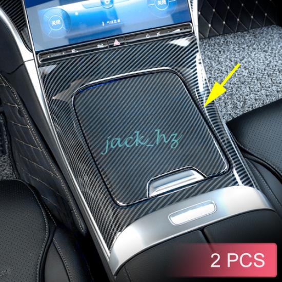 For -2025 C-Class Interior Center Console Cup Holder Cover Trims Accessories