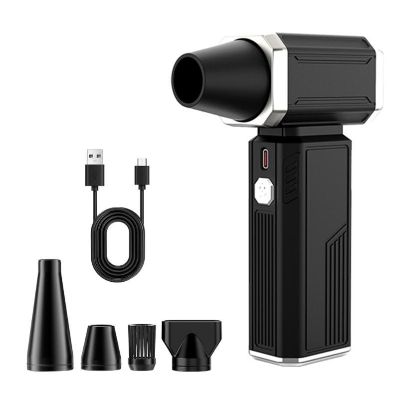 Electric Air Duster 130000RPM Multifunction Fan Cordless Compressed Air Duster Dry Blower for Keyboard Car Indoor