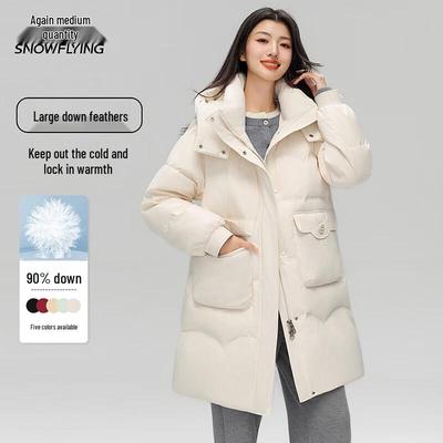 Snow Flying Women's Mid-Length Duck Down Jacket X40149324F