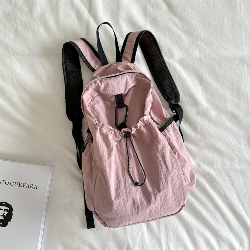 New nylon backpack large capacity fashion versatile student bag leisure travel lightweight backpack women