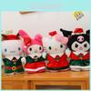 Entzückende Sanrio Plüschtier-Kollektion mit schwarzen und rosa Cinnamoroll und Kuromi Puppen
