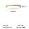 Modern Walnut Dimmable LED Ceiling Light, 60CM