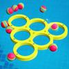 Swimming Pool Toss Game Set 1+10pcs Floating Family Water Sports Toy for Summer Pool Party Beach Outdoor Activities