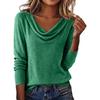 2025 Autumn/Winter European and American Versatile Solid Color High Neck Loose Sweater