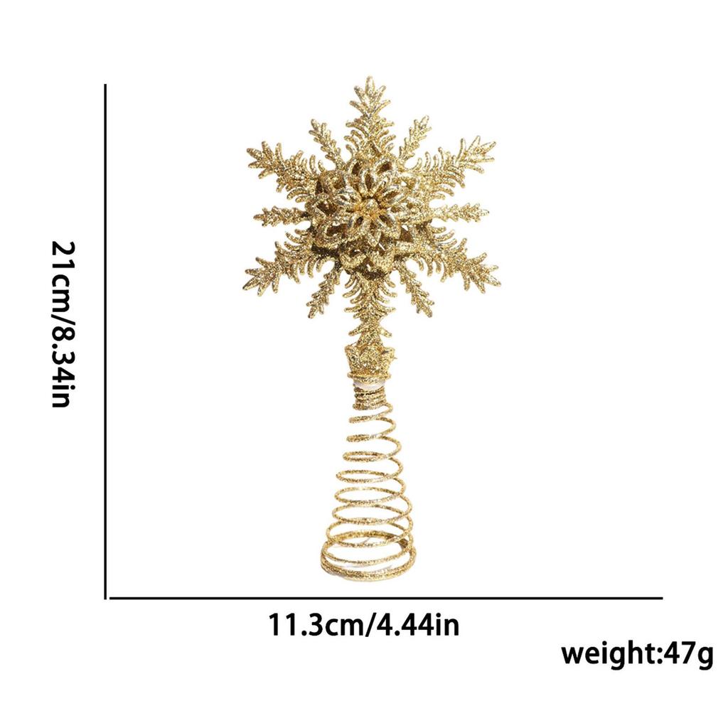 Tree Topper Gift ,Creative, Hollow Design, Christmas Decoration ,Decorative Ornament for Party Office Shop Holiday Decor Holiday