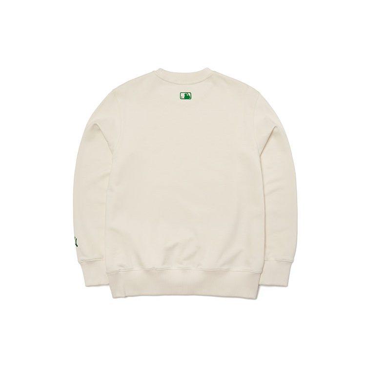 MLB Sweatshirts Unisex Cream Crew Neck Moderate Regular 3AMT00321-50CRS