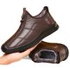 Winter Men's Boots Are Warm Waterproof Non Slip Thick Walking Boots, and Oversized Work Shoes for Men Aged 38-48 Platform Boots